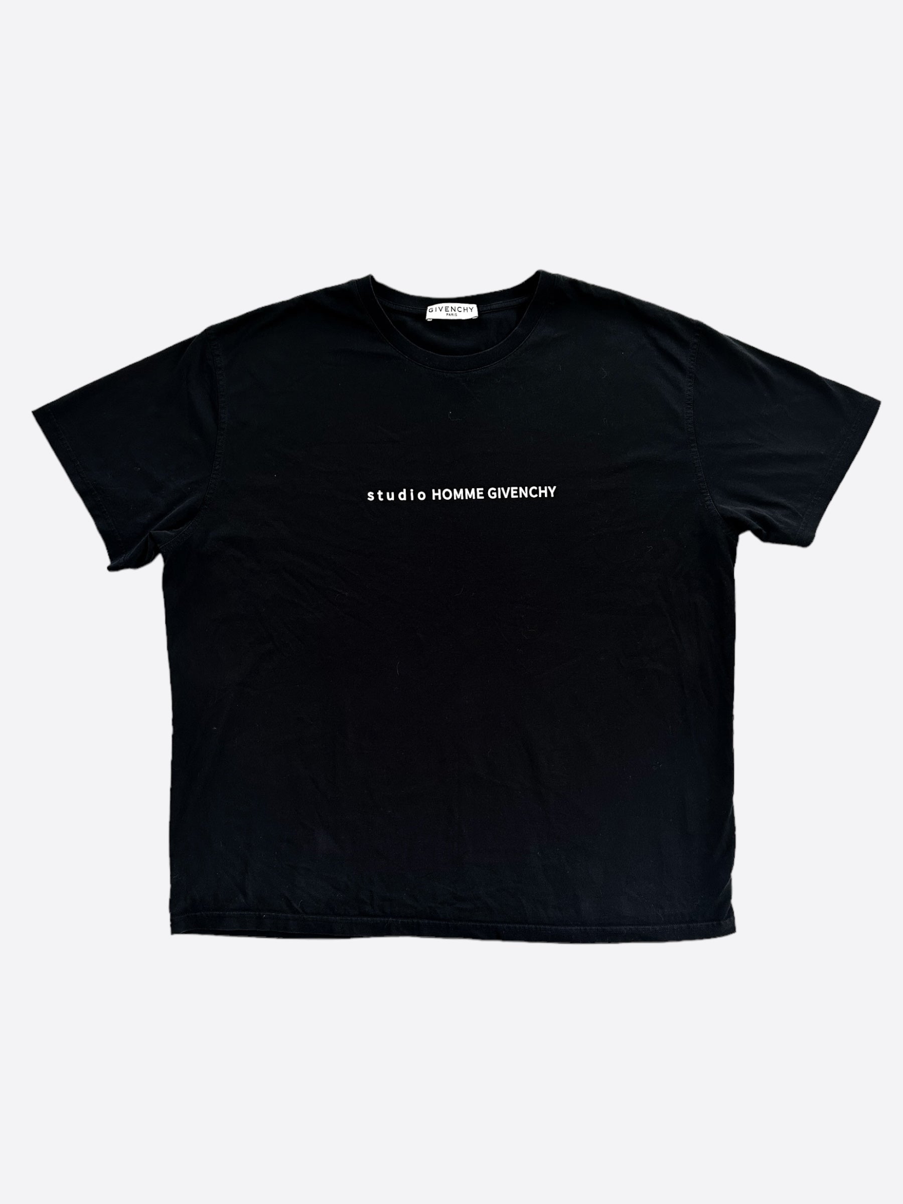 Givenchy Black Studio Homme Graphic T Shirt Savonches