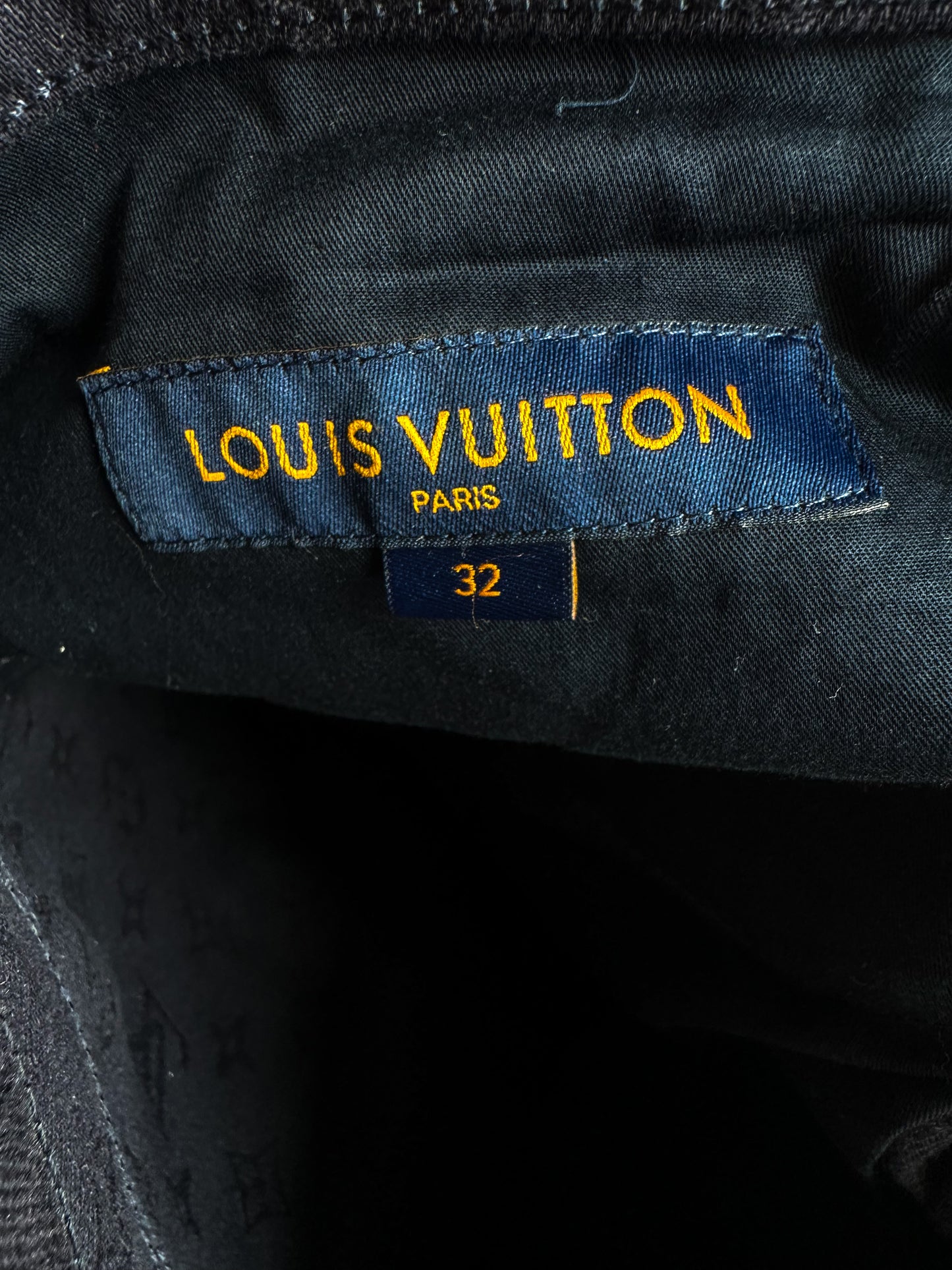 Louis Vuitton Navy Monogram Watercolor Jeans