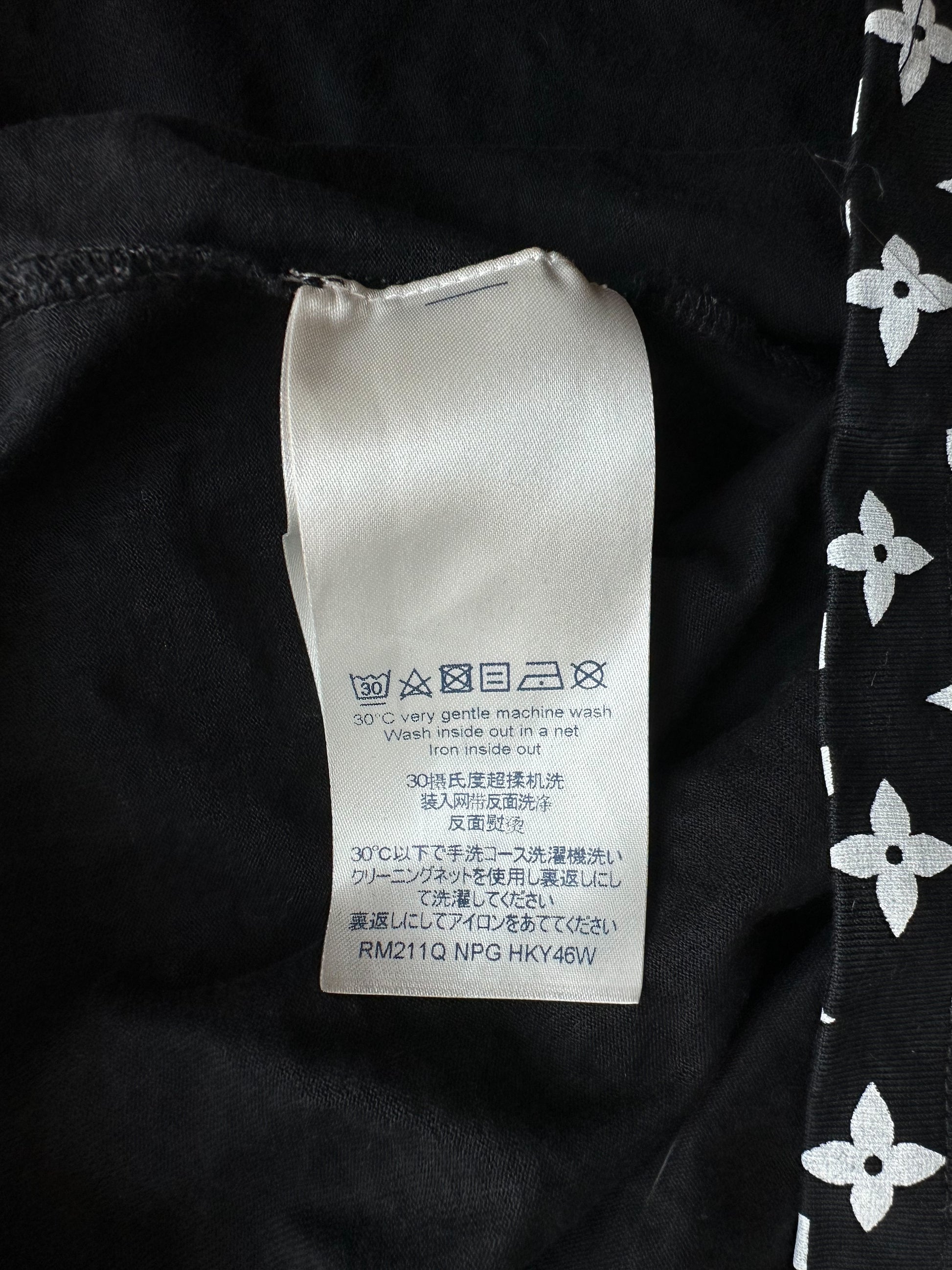 Louis Vuitton LV Monogram Gradient Black White T Shirt – Cheap