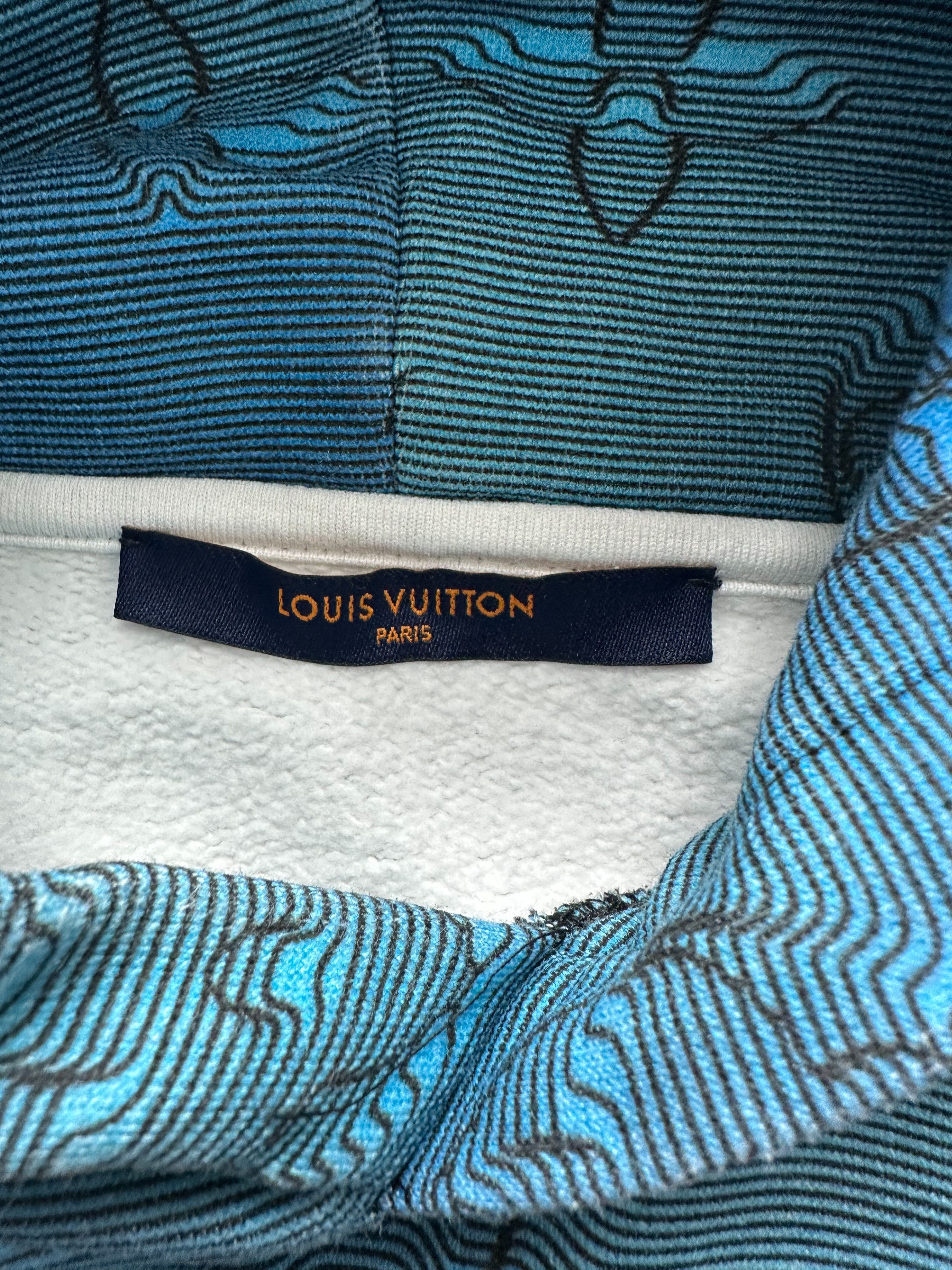 Blue on sale lv hoodie