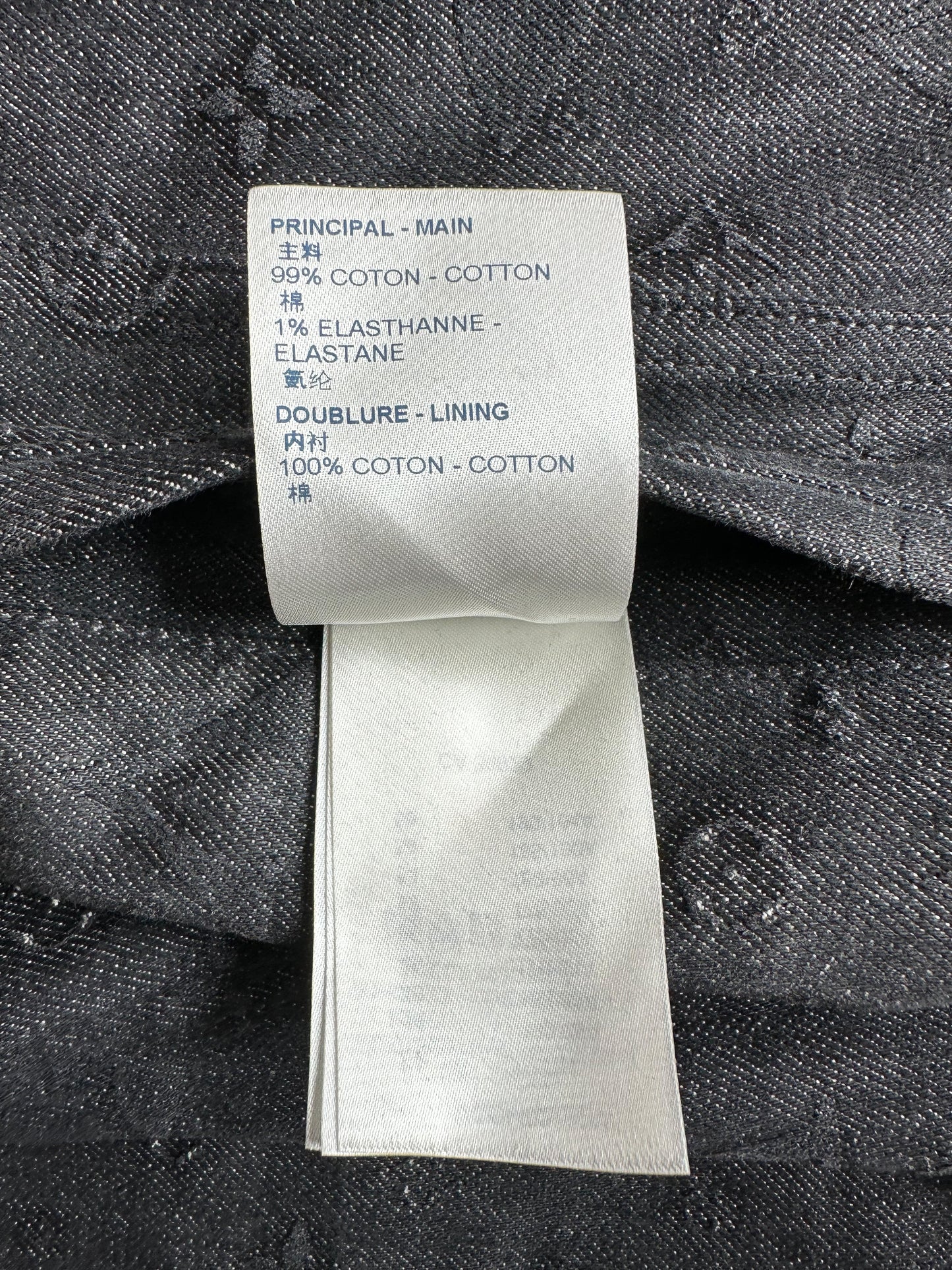 Louis Vuitton Black DNA Monogram Denim Jacket