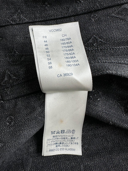 Louis Vuitton Black DNA Monogram Denim Jacket