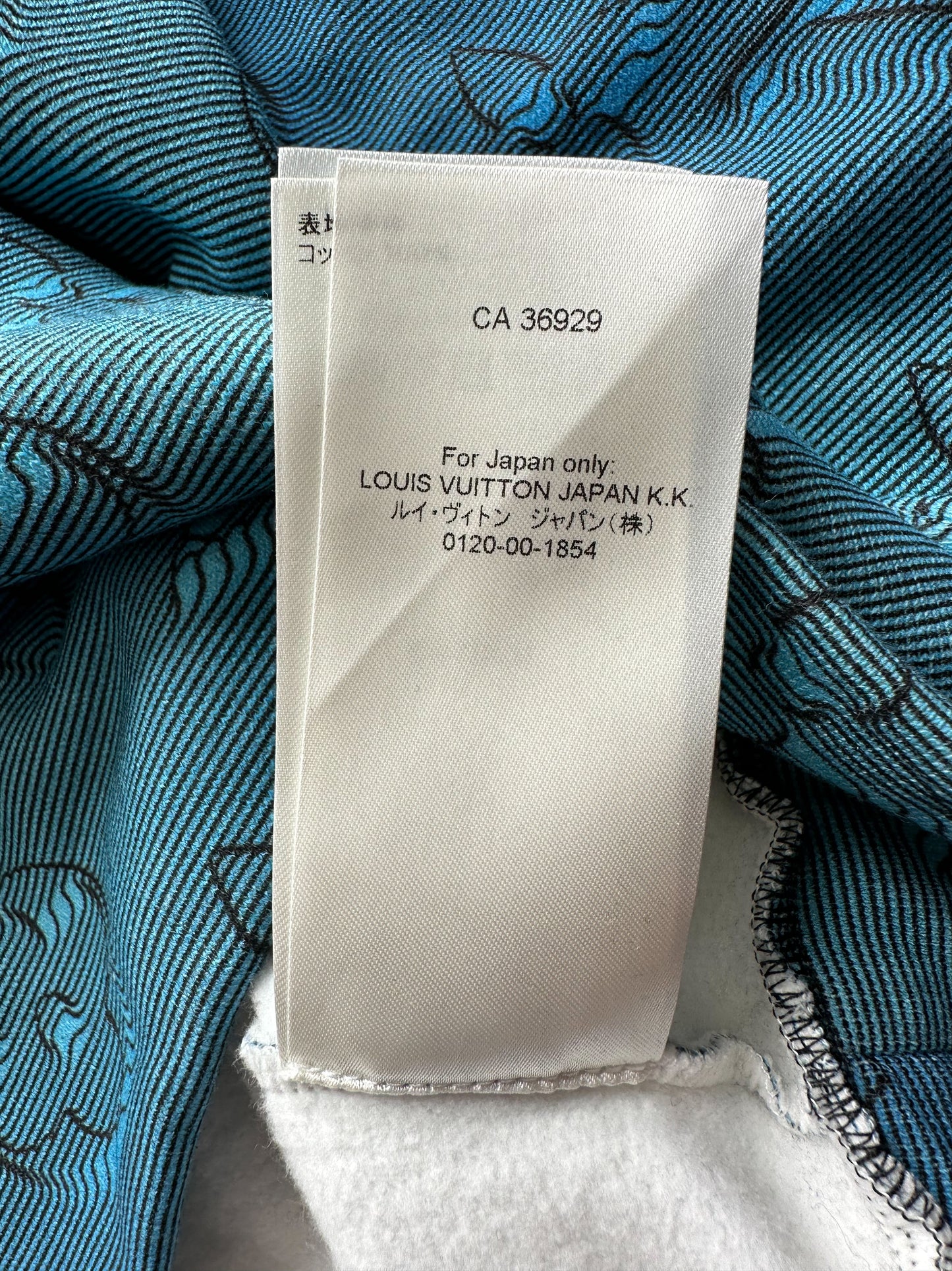 Louis Vuitton LOUIS VUITTON ILLUSION 2054 BLUE HOODIE