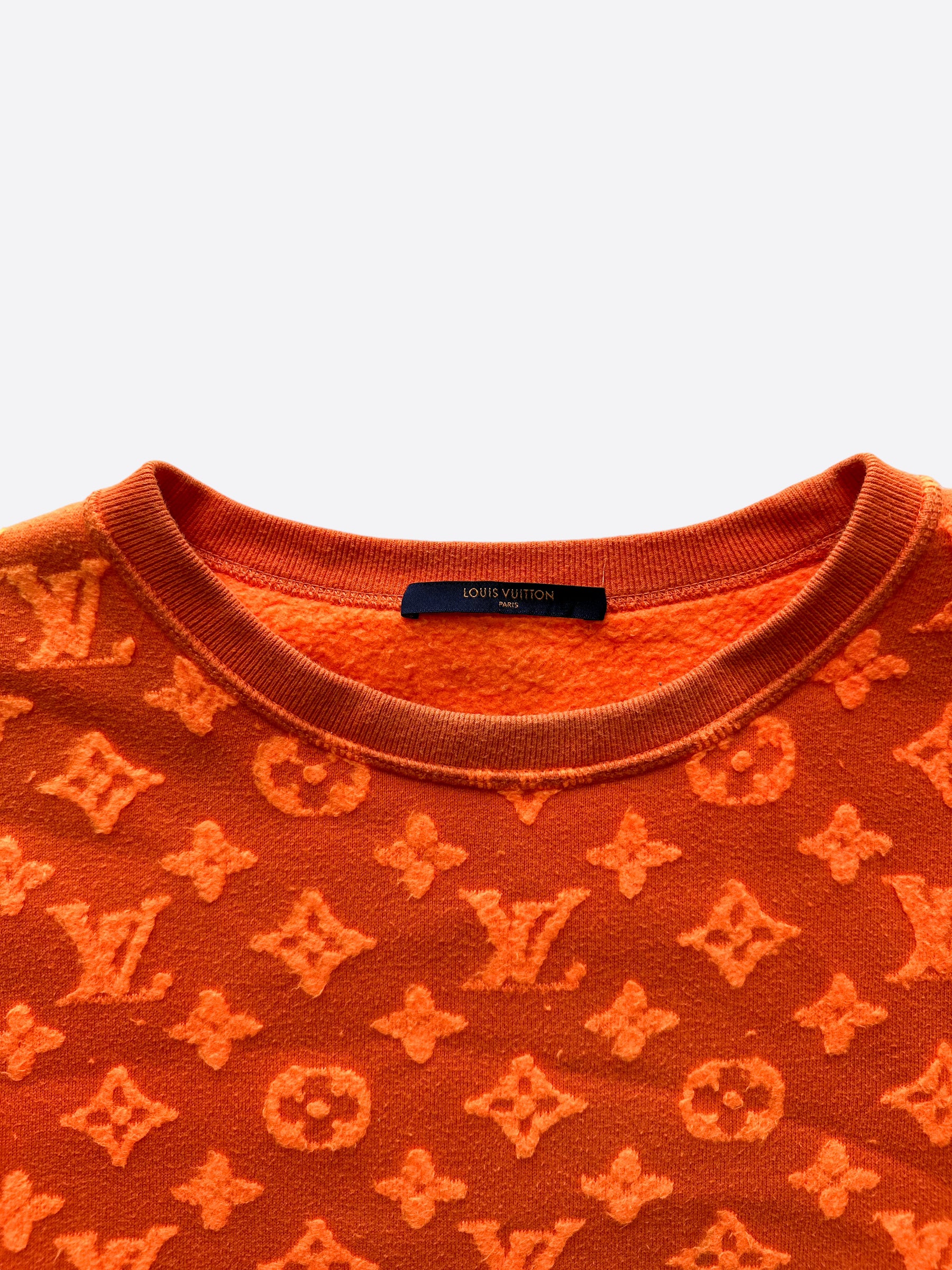Louis Vuitton Orange Sweater Monogram