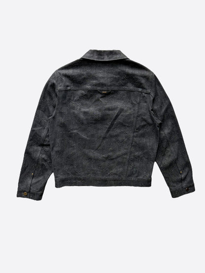 Louis Vuitton Black DNA Monogram Denim Jacket