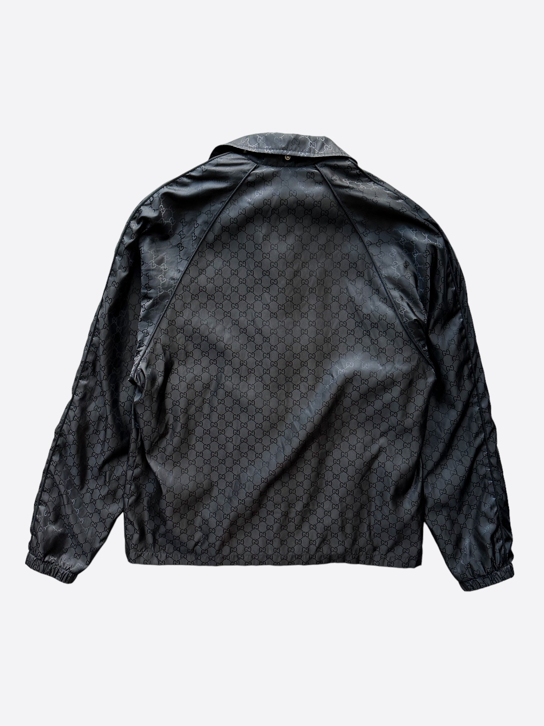 Gucci Black GG Monogram Button Up Jacket – Savonches