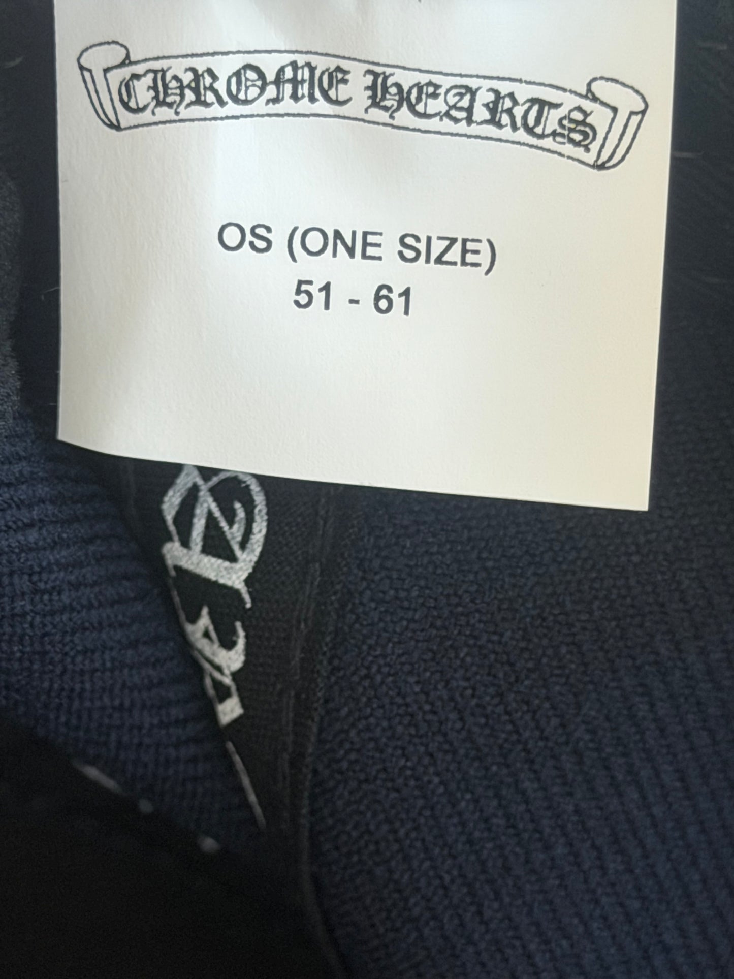 Chrome Hearts Navy & Red CH Logo Hat