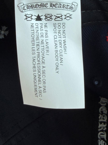 Chrome Hearts Navy & Red CH Logo Hat
