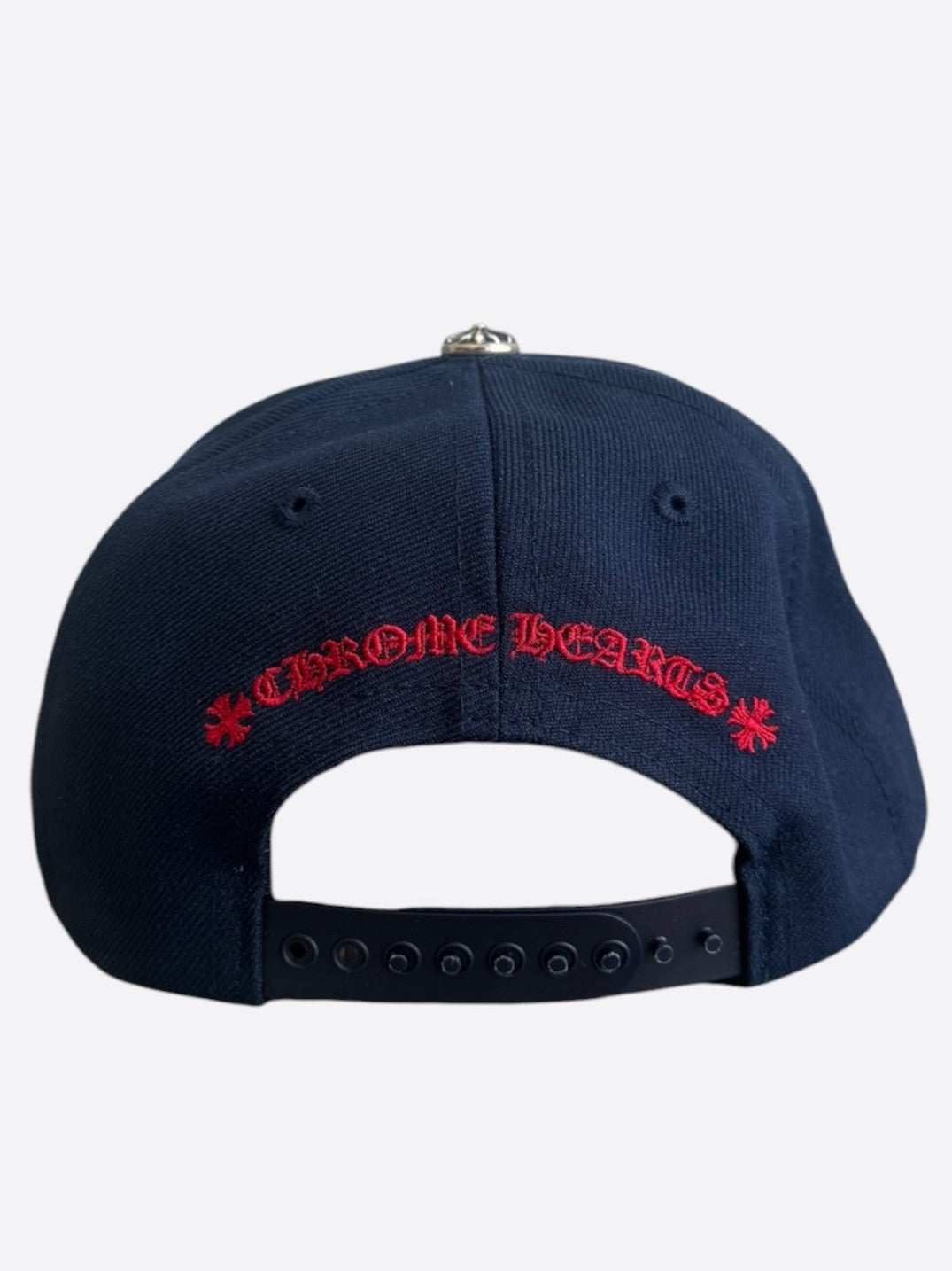 Chrome Hearts Navy & Red CH Logo Hat
