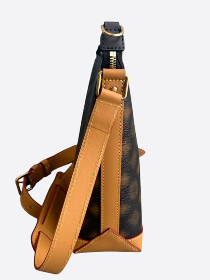Louis Vuitton Brown Blurry Monogram Cruiser Hobo Bag