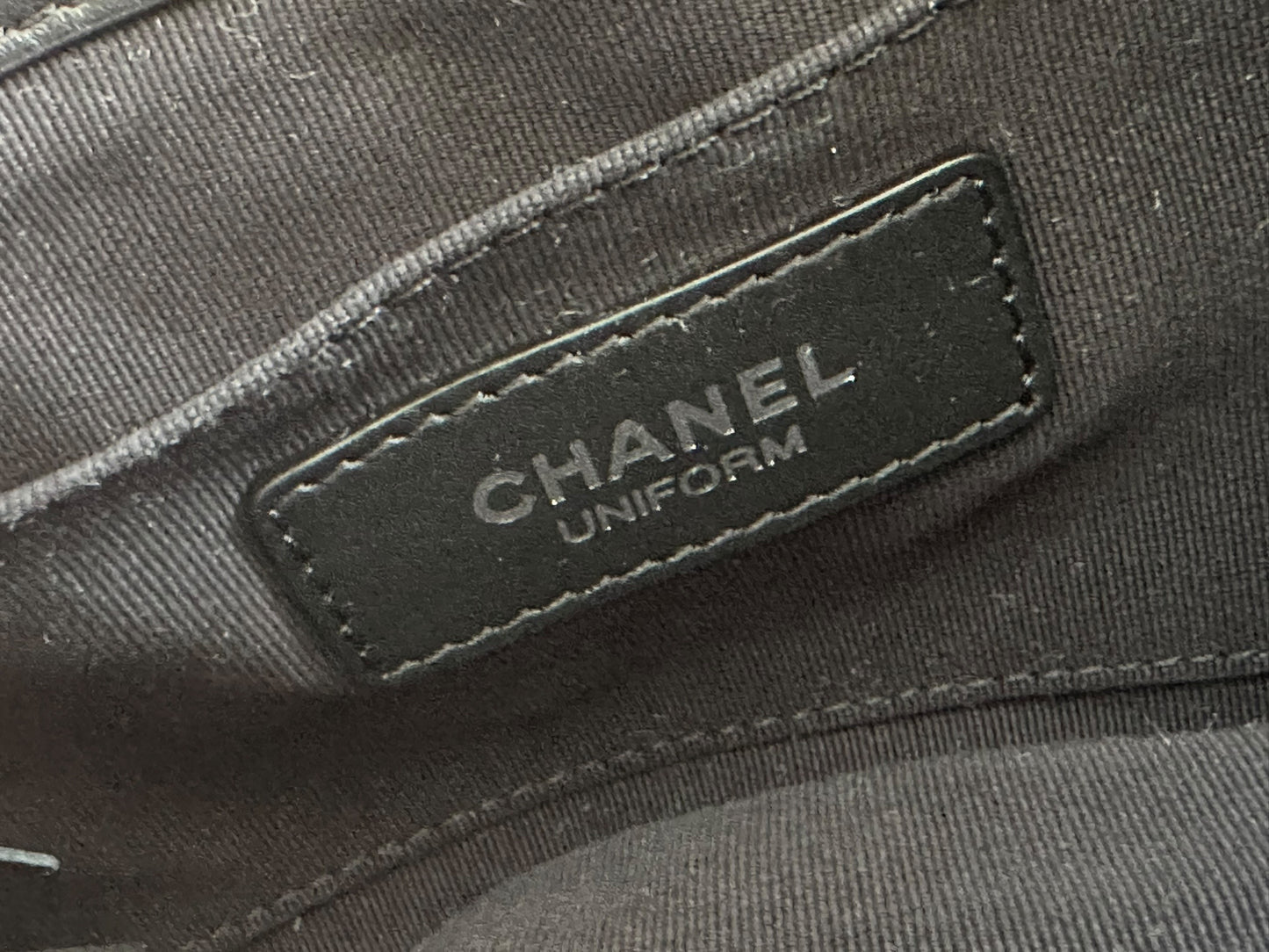 Chanel Black Lambskin Quilted Medium Uniform Bumbag