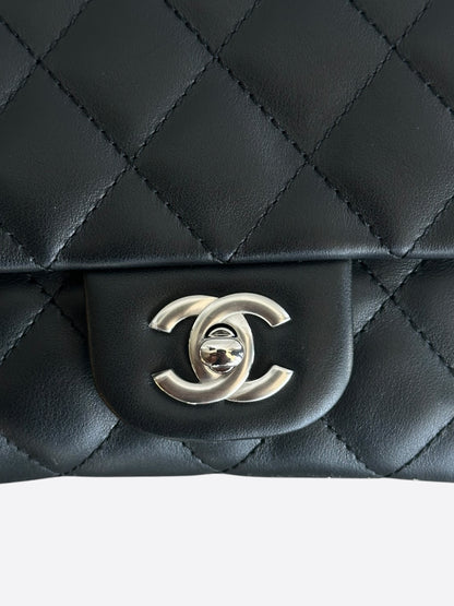 Chanel Black Lambskin Quilted Medium Uniform Bumbag