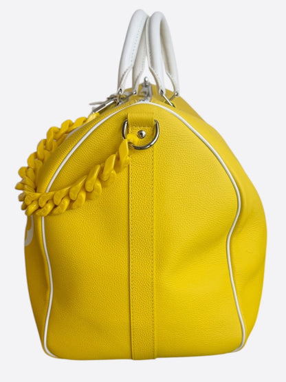 Louis Vuitton Yellow Everyday Logo Keepall 50
