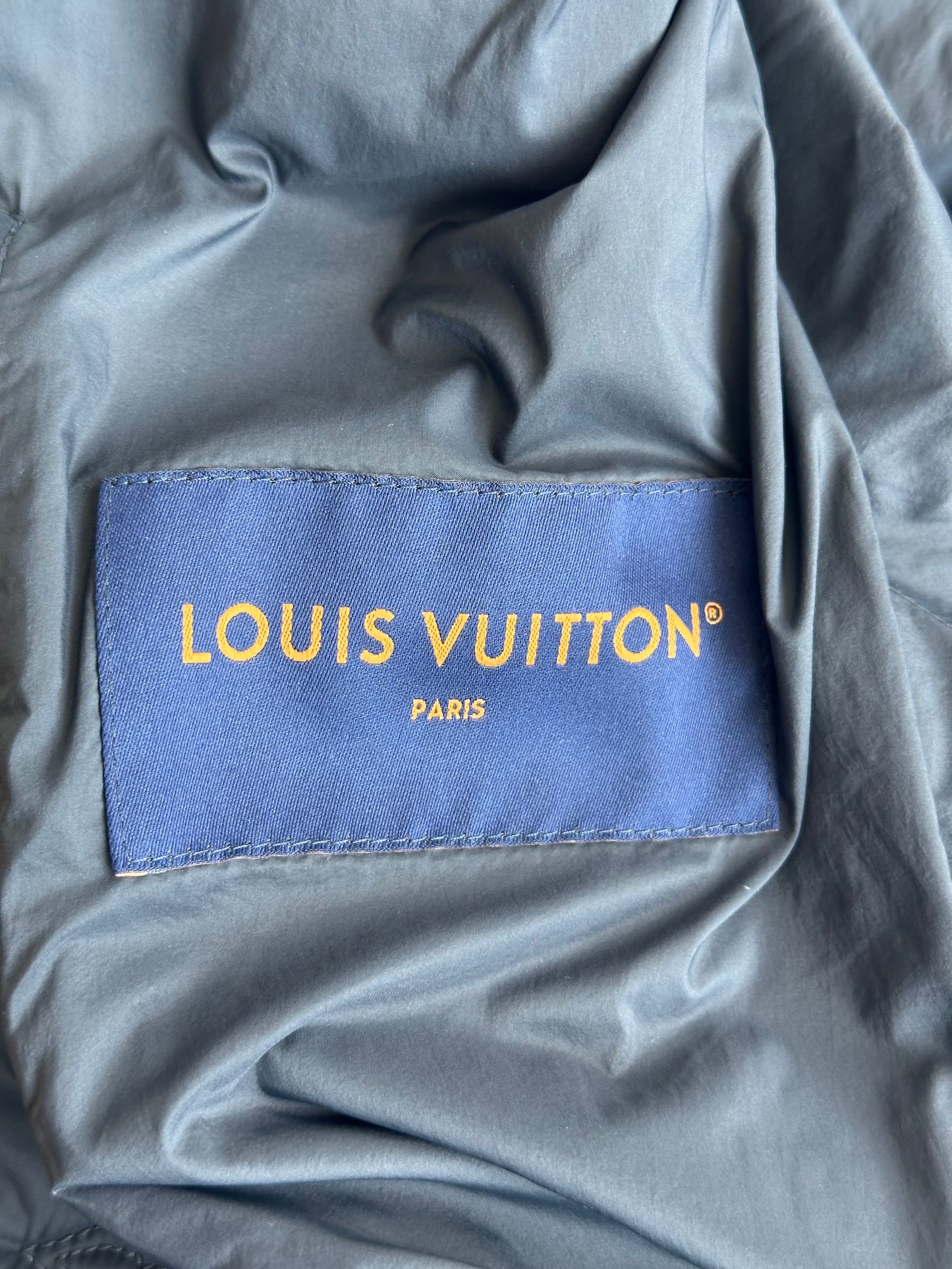 Louis Vuitton Black Embroidered Monogram Puffer Jacket