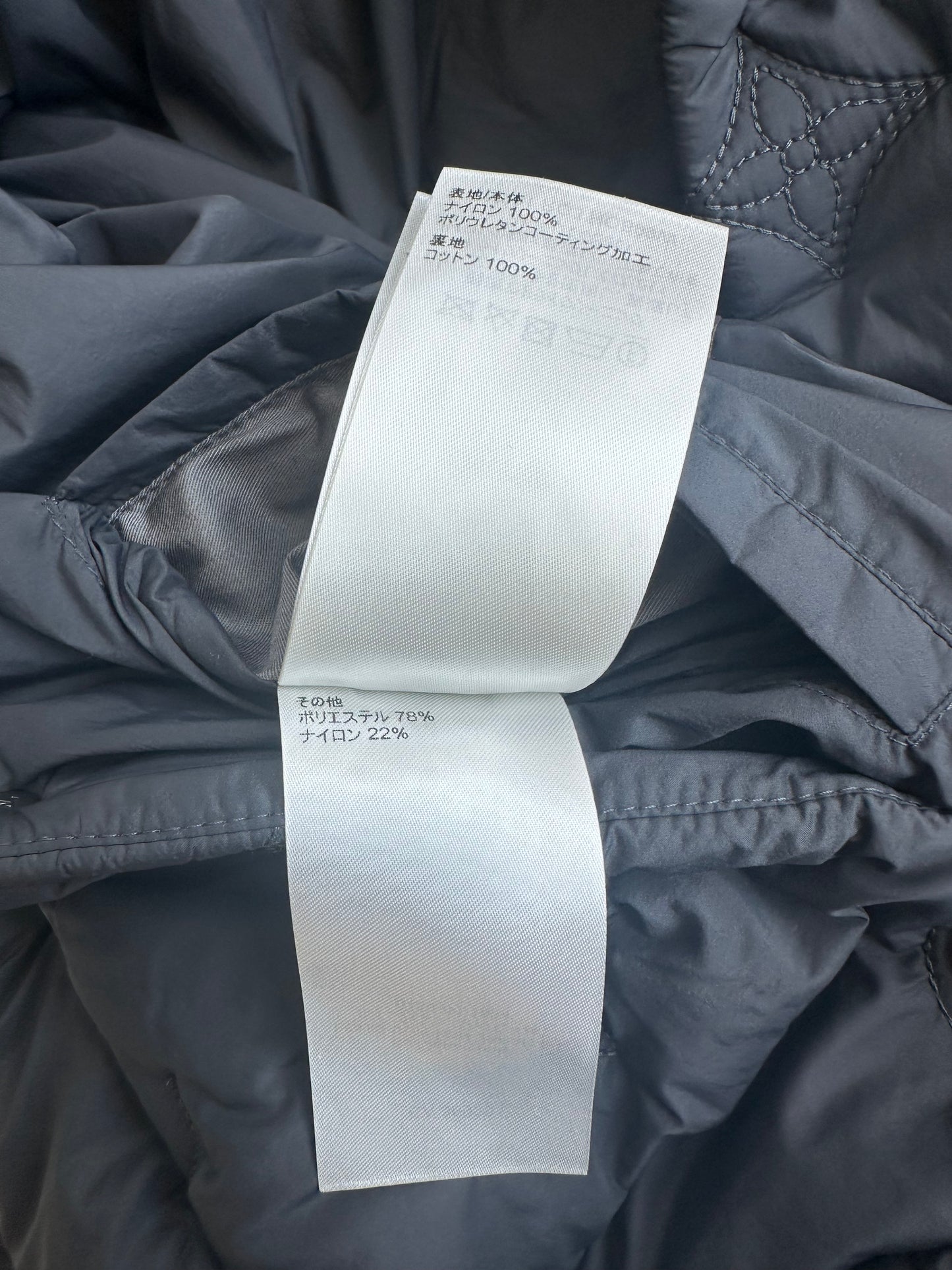 Louis Vuitton Black Embroidered Monogram Puffer Jacket