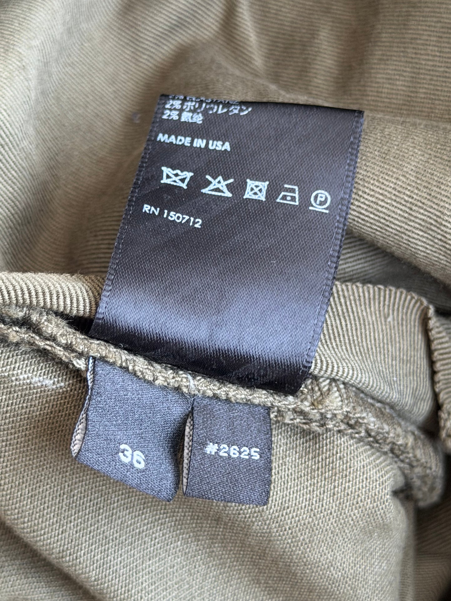 Amiri Olive & Green Bandana Patch Thrasher Jeans