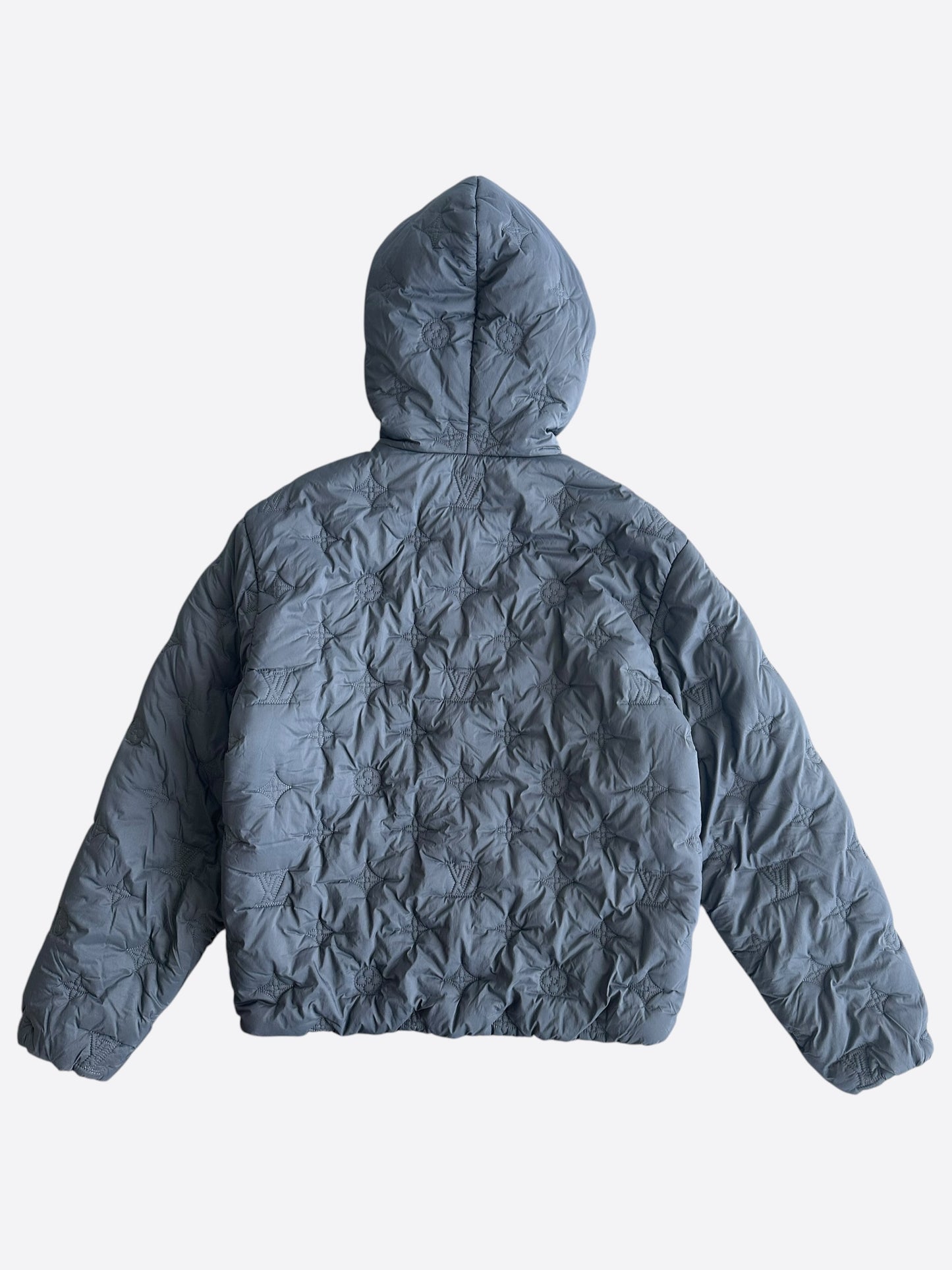 Louis Vuitton Black Embroidered Monogram Puffer Jacket