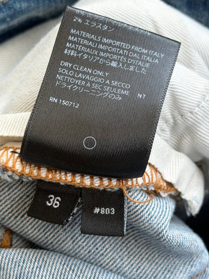 Amiri Clay Indigo & Black Bandana Patch MX1 Jeans