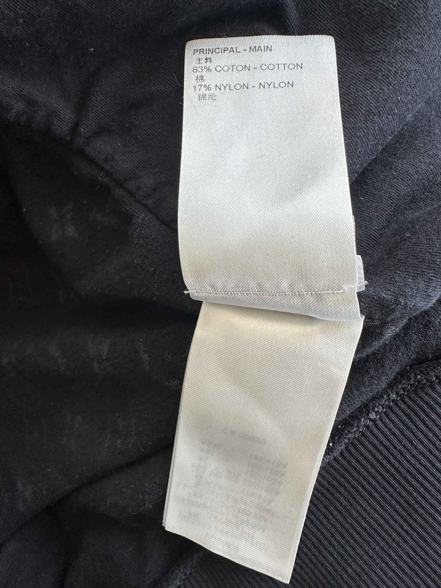 Louis Vuitton Black Monogram Towel Zip Up Hoodie