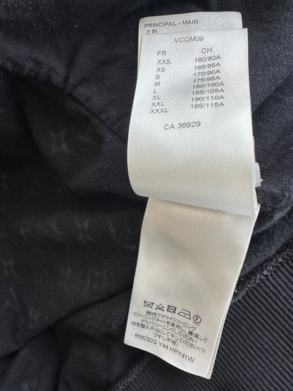 Louis Vuitton Black Monogram Towel Zip Up Hoodie