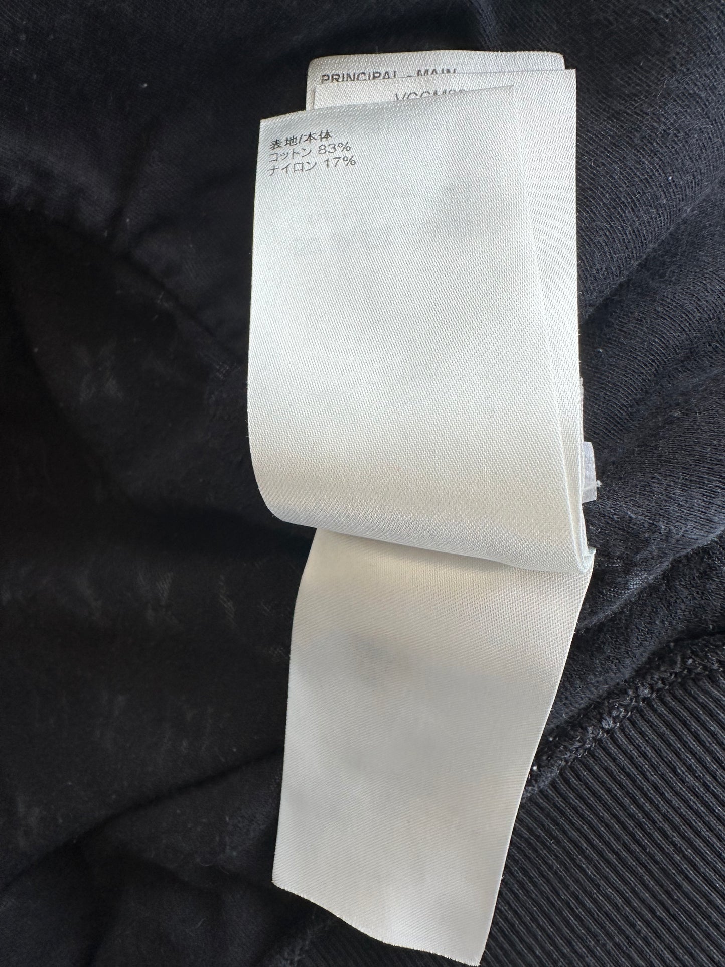 Louis Vuitton Black Monogram Towel Zip Up Hoodie