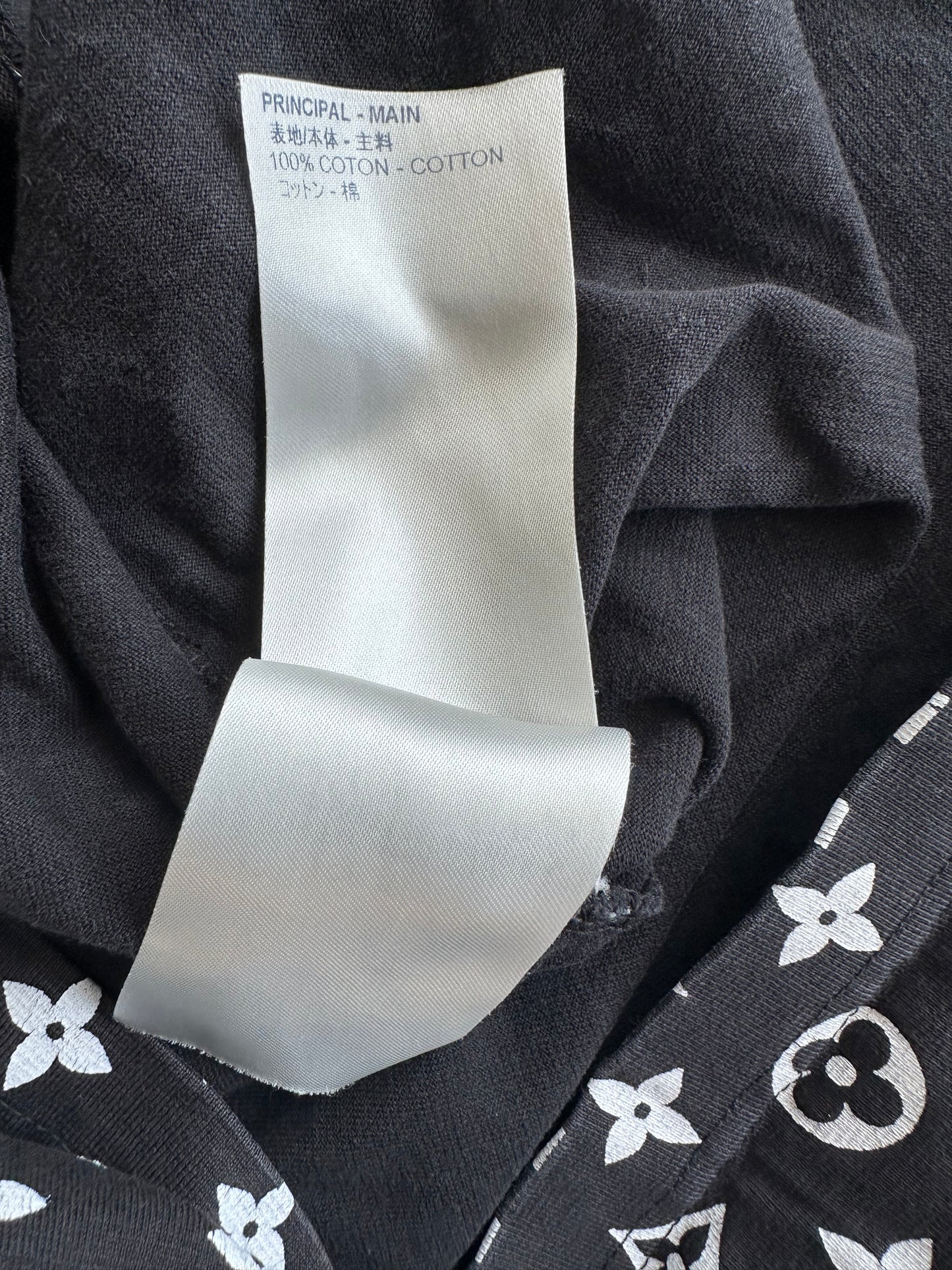 Louis Vuitton Black & White Monogram Gradient T-Shirt