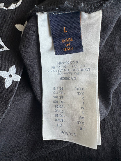 Louis Vuitton Black & White Monogram Gradient T-Shirt