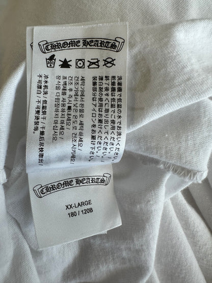 Chrome Hearts White & Purple Neck Logo Longsleeve T-Shirt