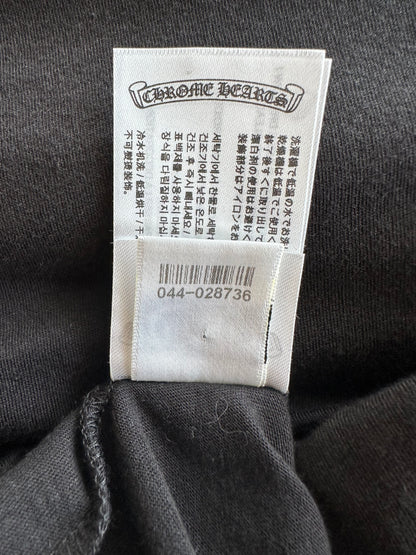 Chrome Hearts Black & White Scroll Logo Longsleeve T-Shirt