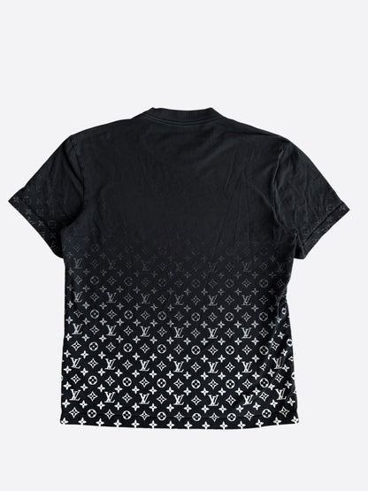 Louis Vuitton Black & White Monogram Gradient T-Shirt