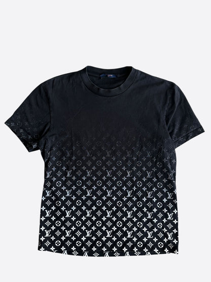 Louis Vuitton Black & White Monogram Gradient T-Shirt