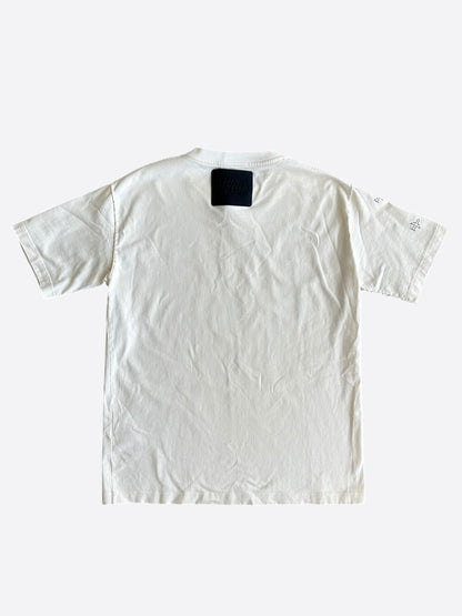 Louis Vuitton White & Black Planes Logo T-Shirt
