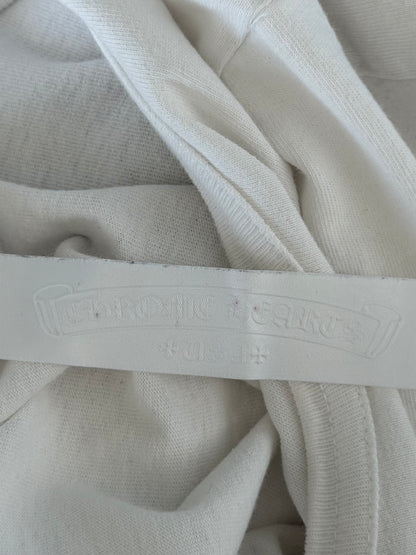Chrome Hearts White & Black Embroidered Logo Longsleeve T-Shirt