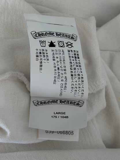 Chrome Hearts White & Black Embroidered Logo Longsleeve T-Shirt