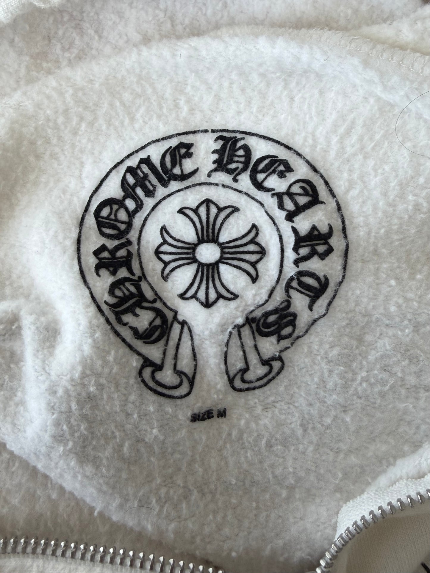 Chrome Hearts White & Black USA Flag Zip Up Hoodie
