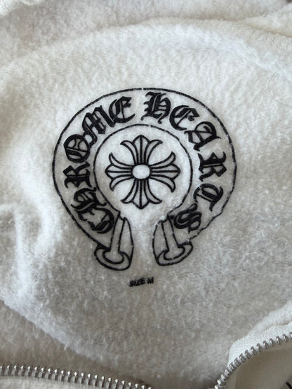 Chrome Hearts White & Black USA Flag Zip Up Hoodie