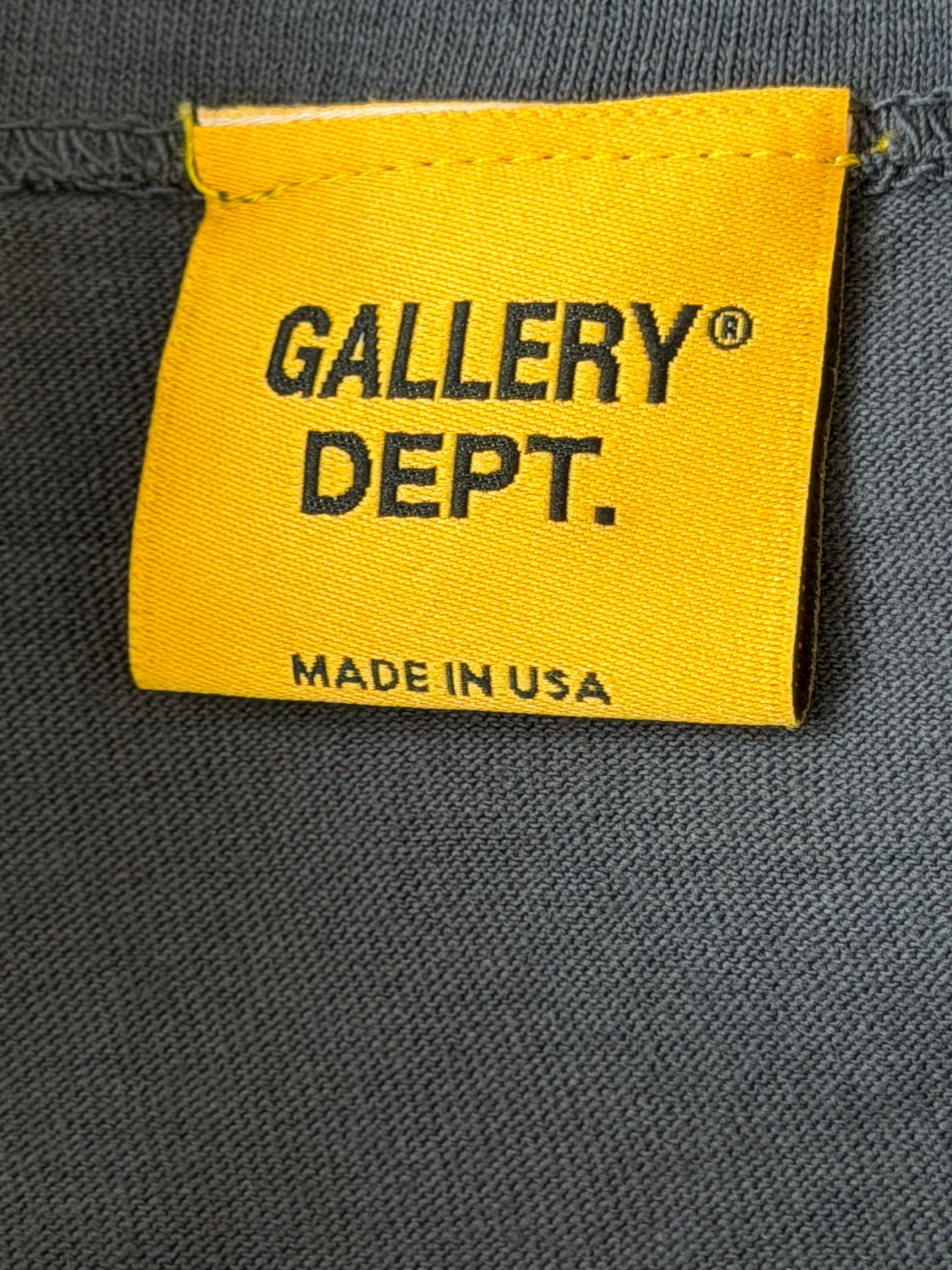 Gallery Dept Faded Black & White French Logo Longsleeve T-Shirt