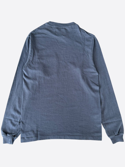 Gallery Dept Faded Black & White French Logo Longsleeve T-Shirt