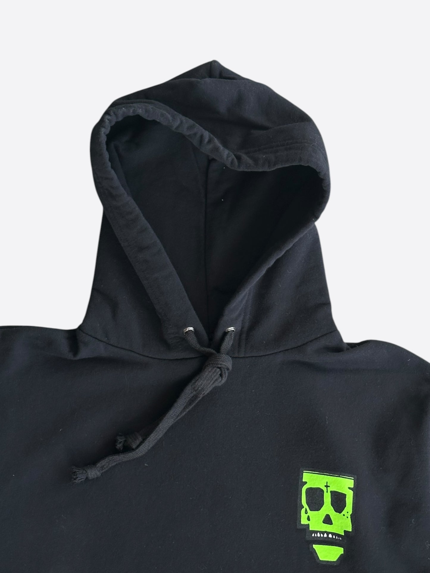 Chrome Hearts PurpleHausMafia Black & Green Skull Logo Hoodie