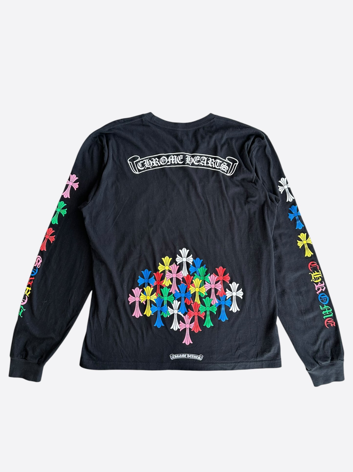 Chrome Hearts Black & Multicolor Cross Longsleeve T-Shirt