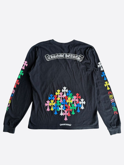 Chrome Hearts Black & Multicolor Cross Longsleeve T-Shirt