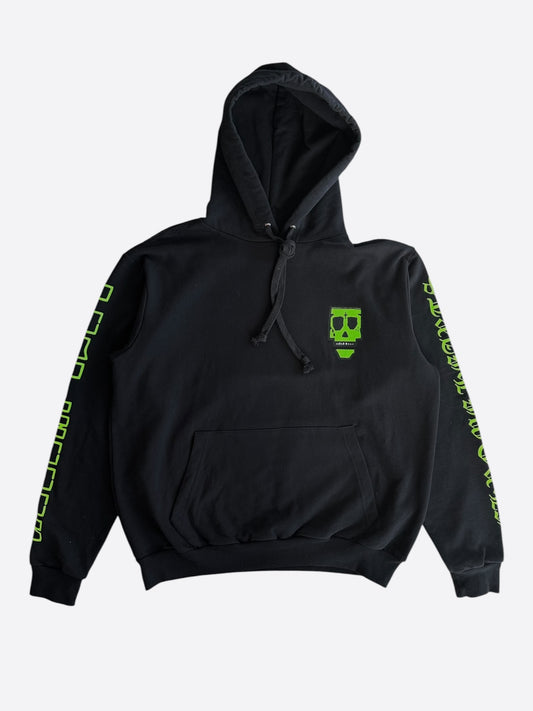 Chrome Hearts PurpleHausMafia Black & Green Skull Logo Hoodie