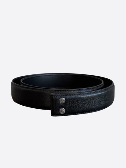 Chrome Hearts Black Leather Belt