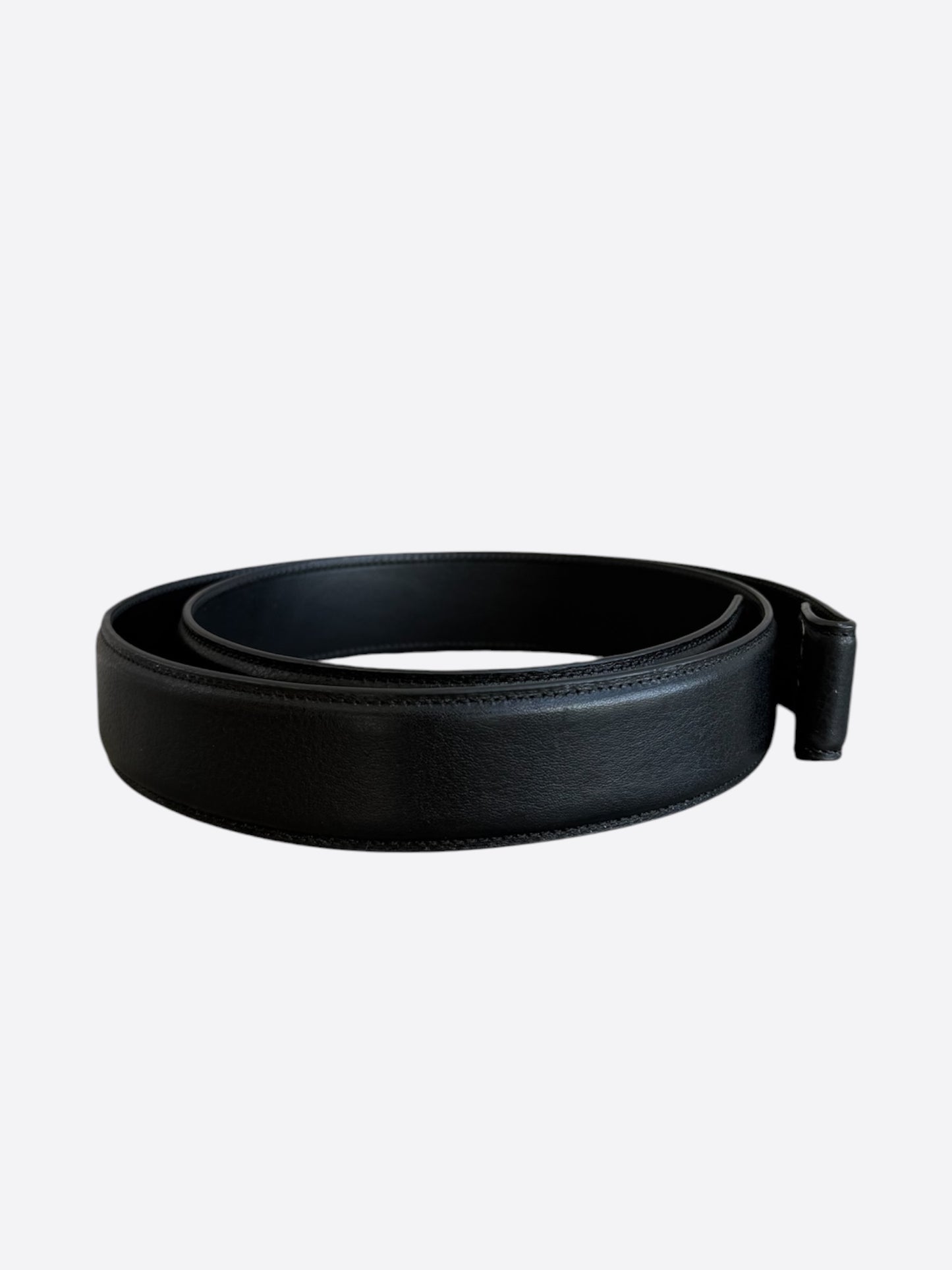 Chrome Hearts Black Leather Belt