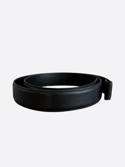 Chrome Hearts Black Leather Belt