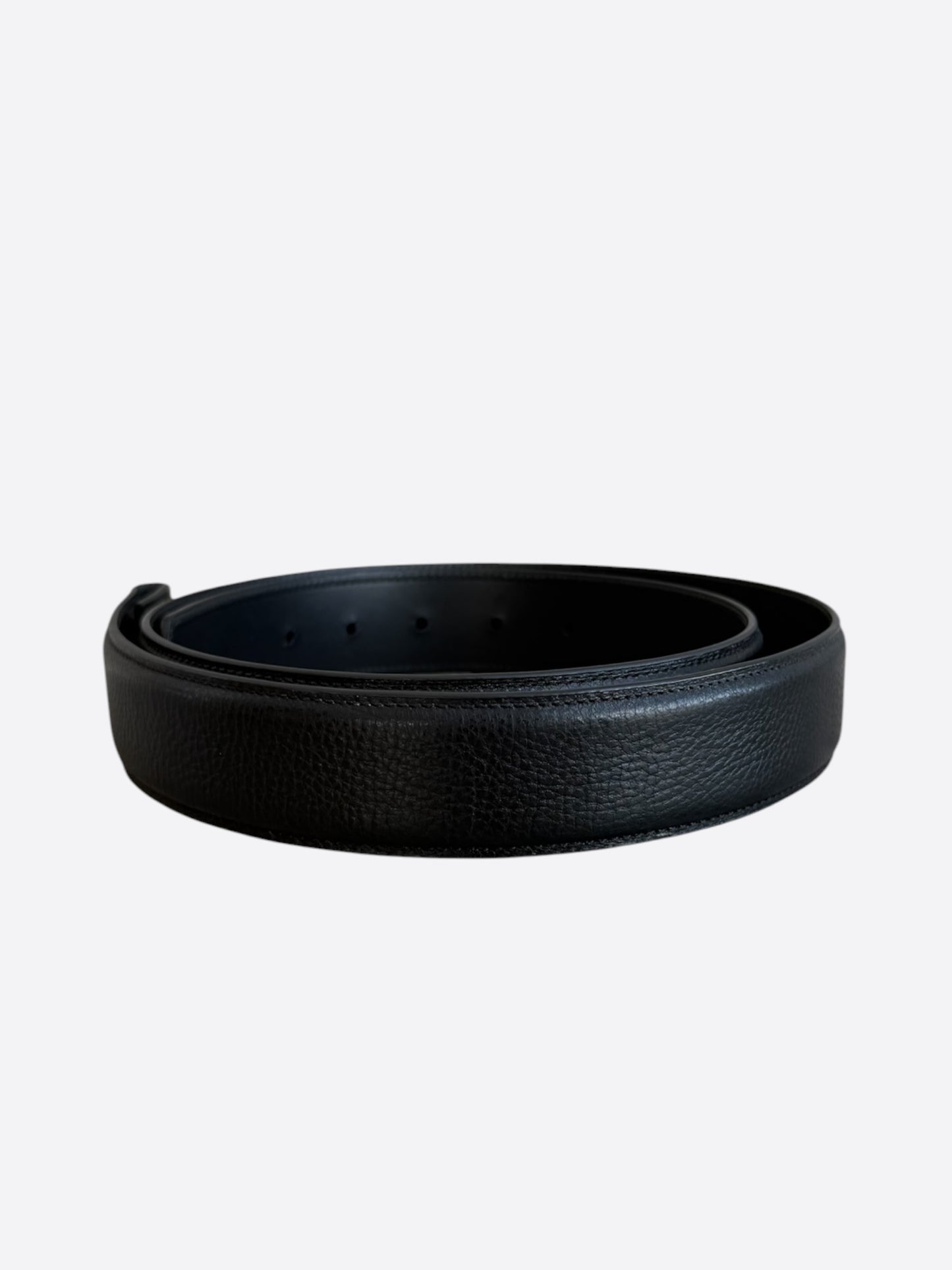 Chrome Hearts Black Leather Belt