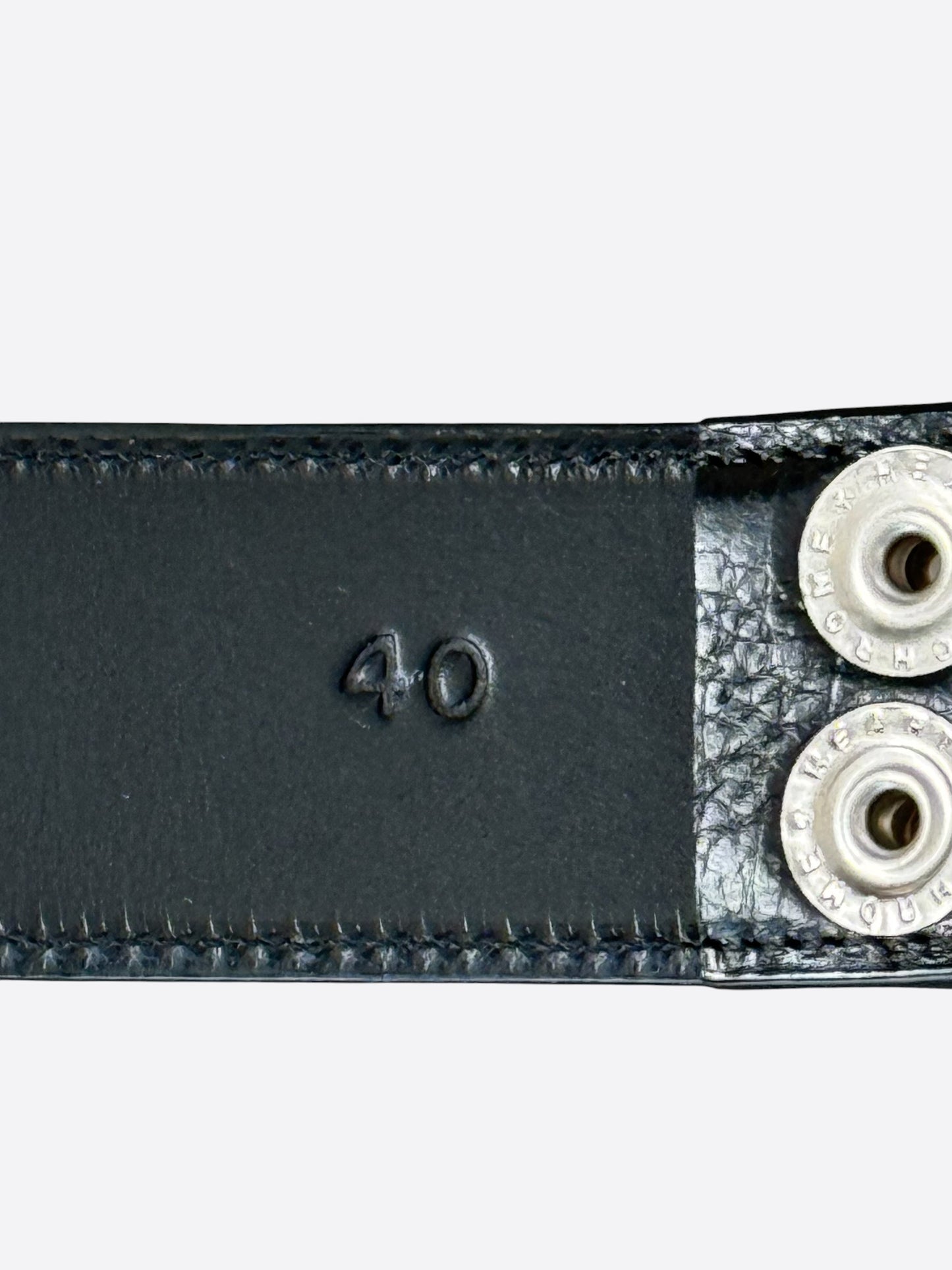 Chrome Hearts Black Leather Belt