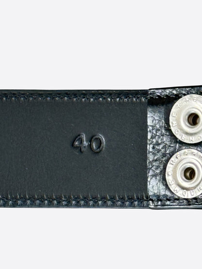 Chrome Hearts Black Leather Belt