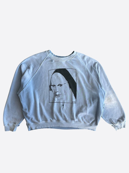 Enfants Riches Deprimes Blue Singing Nun Sweater