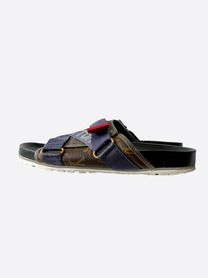 Louis Vuitton Brown Monogram Honolulu Slides